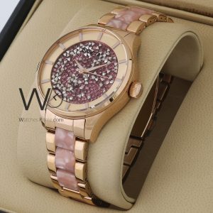 Invicta women's watch with rose gold strap