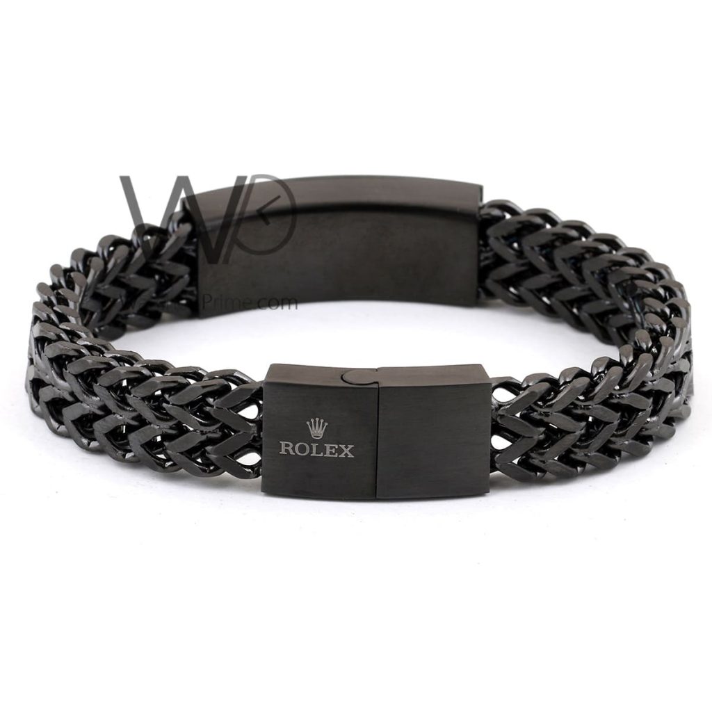 Rolex black stainless steel men's bracelet | Watches Prime