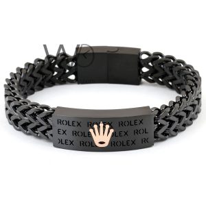 Rolex black stainless steel men's bracelet | Watches Prime