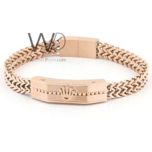 Rolex rose gold stainless steel men's bracelet | Watches Prime