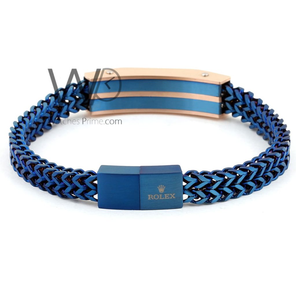 Rolex blue stainless steel men's bracelet | Watches Prime