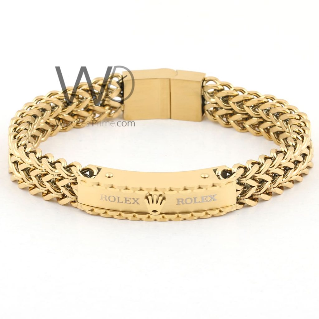 Rolex gold stainless steel men bracelet | Watches Prime