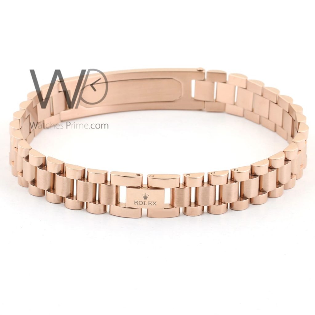 Rolex metal rose gold men bracelet | Watches Prime