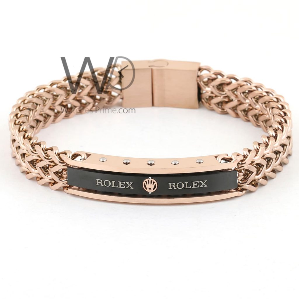 Rolex rose gold metal bracelet for men | Watches Prime