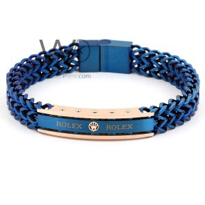 Rolex blue stainless steel men bracelet