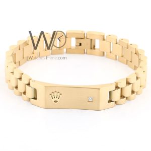 Elegant Rolex gold-tone men’s stainless steel bracelet watch
