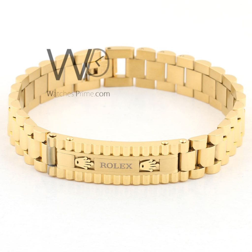 اسورة Rolex رولكس ستانلس ستيل ذهبي رجالي | واتشز برايم