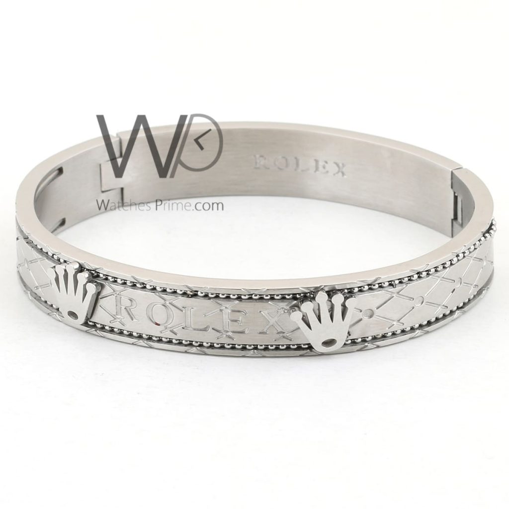Rolex silver stainless steel men bracelet | Watches Prime