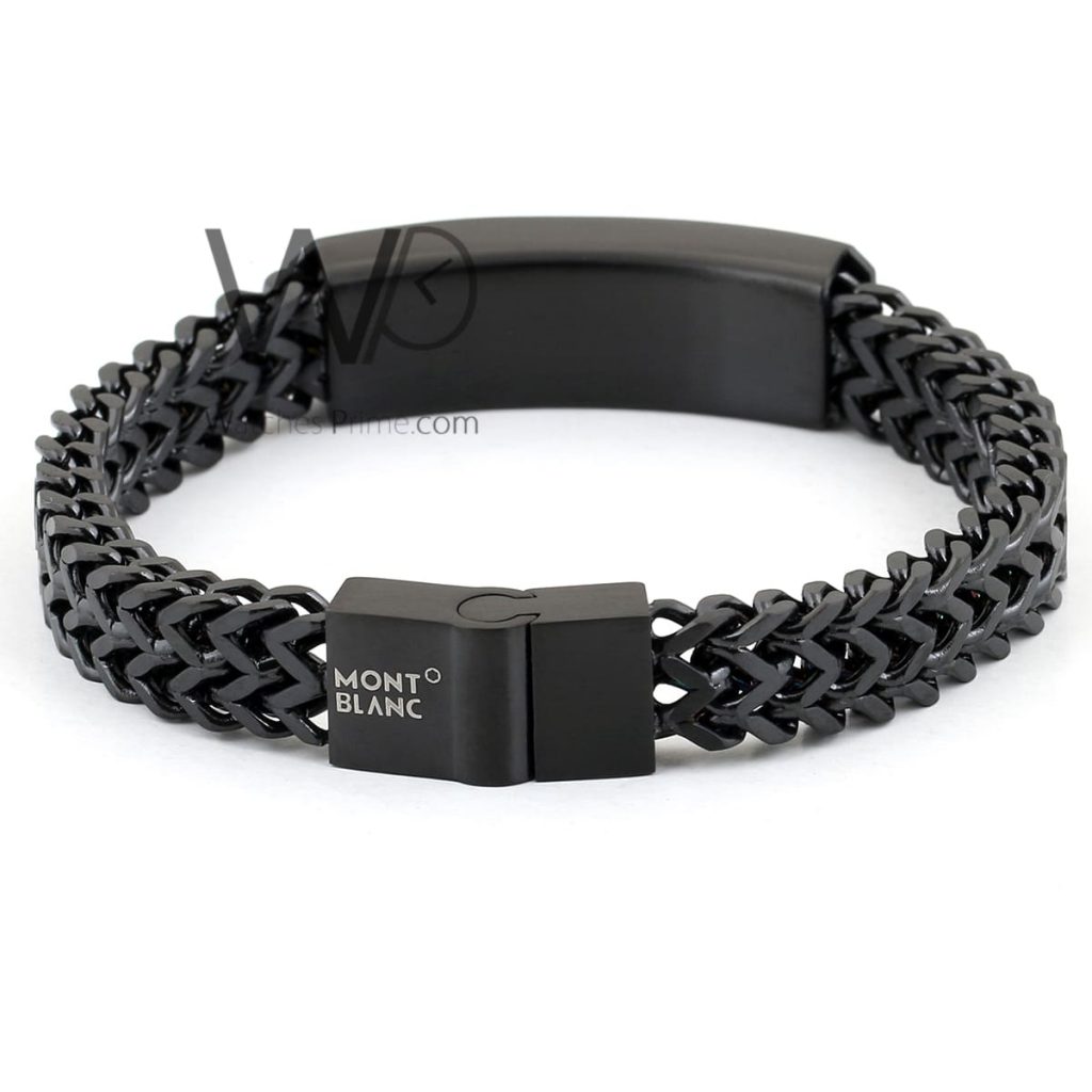 Montblanc black metal men's bracelet | Watches Prime