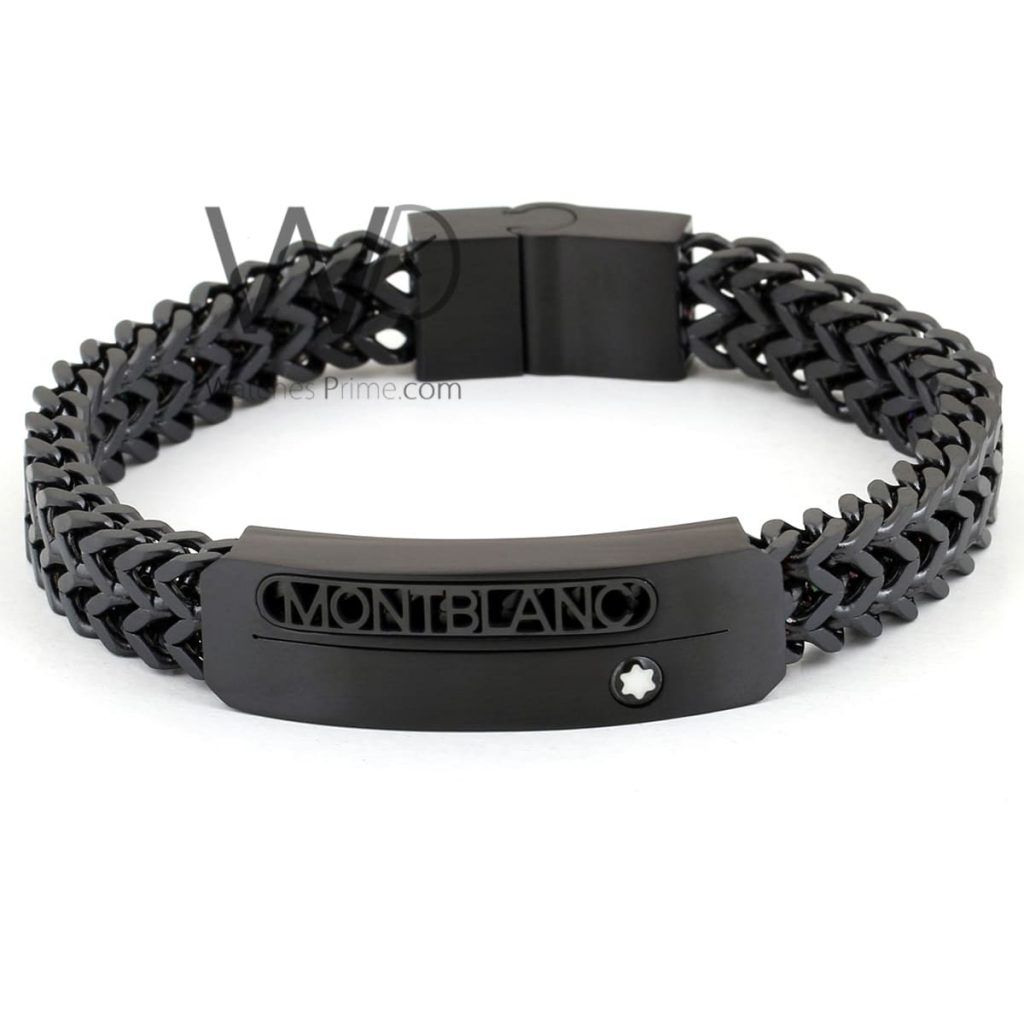 Montblanc black metal men's bracelet | Watches Prime