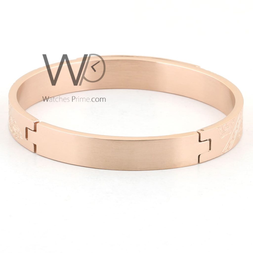 Versace rose gold metal men's bracelet | Watches Prime