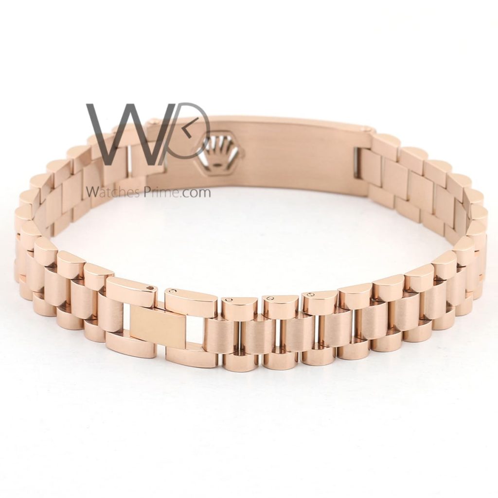 Rolex stainless steel rose gold men's bracelet | Watches Prime
