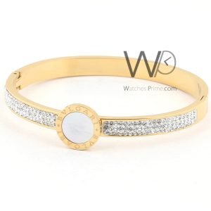Bvlgari stainless steel gold women's bracelet