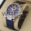 Guess Collection Watch Blue Leather Belt | Watches Prime