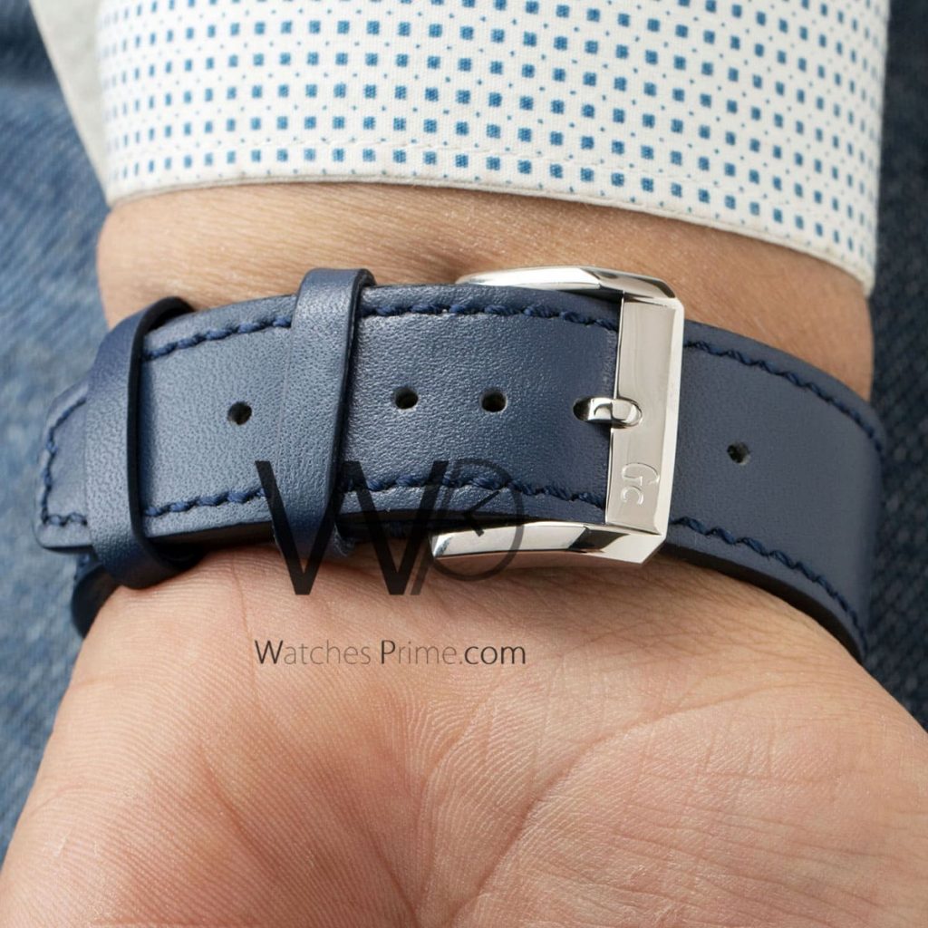 Guess Collection Watch Blue Leather Belt | Watches Prime