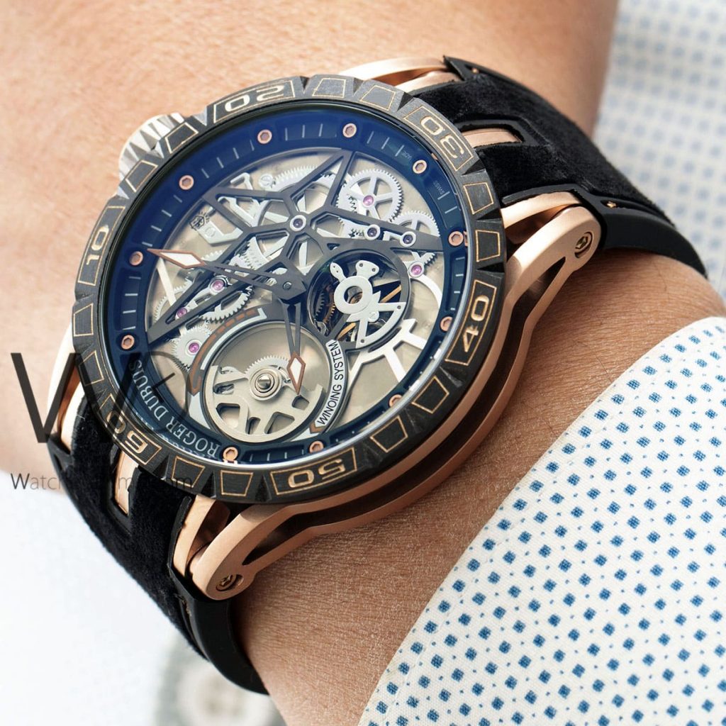 Roger Dubuis Black Rubber strap Men's Watch | Watches Prime