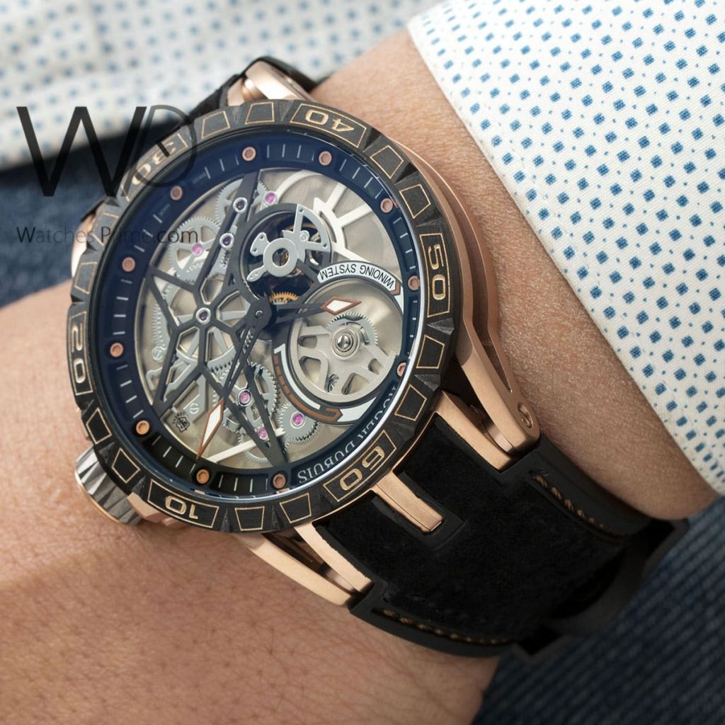 Roger Dubuis Black Rubber strap Men's Watch | Watches Prime