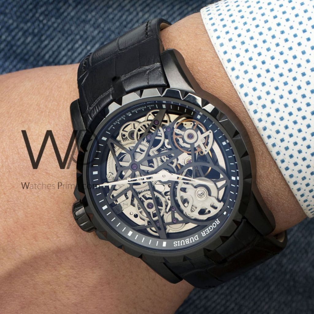 Roger Dubuis Men's Watch Black Leather Belt | Watches Prime