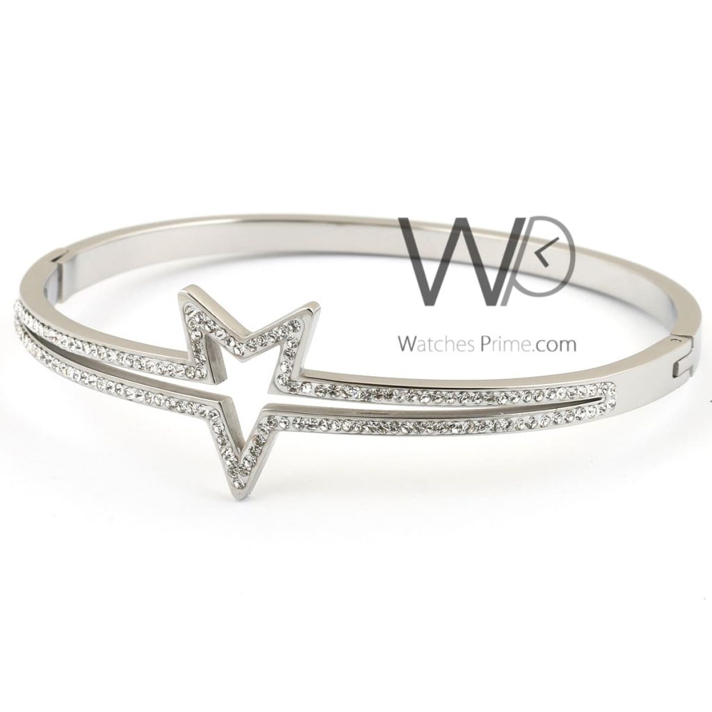 Star women bracelet silver stainless steel | Watches Prime