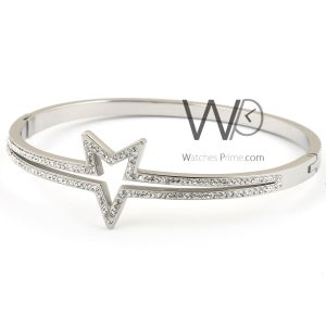 Star women bracelet silver stainless steel