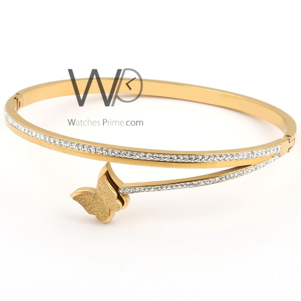 Butterfly metal gold women bracelet | Watches Prime