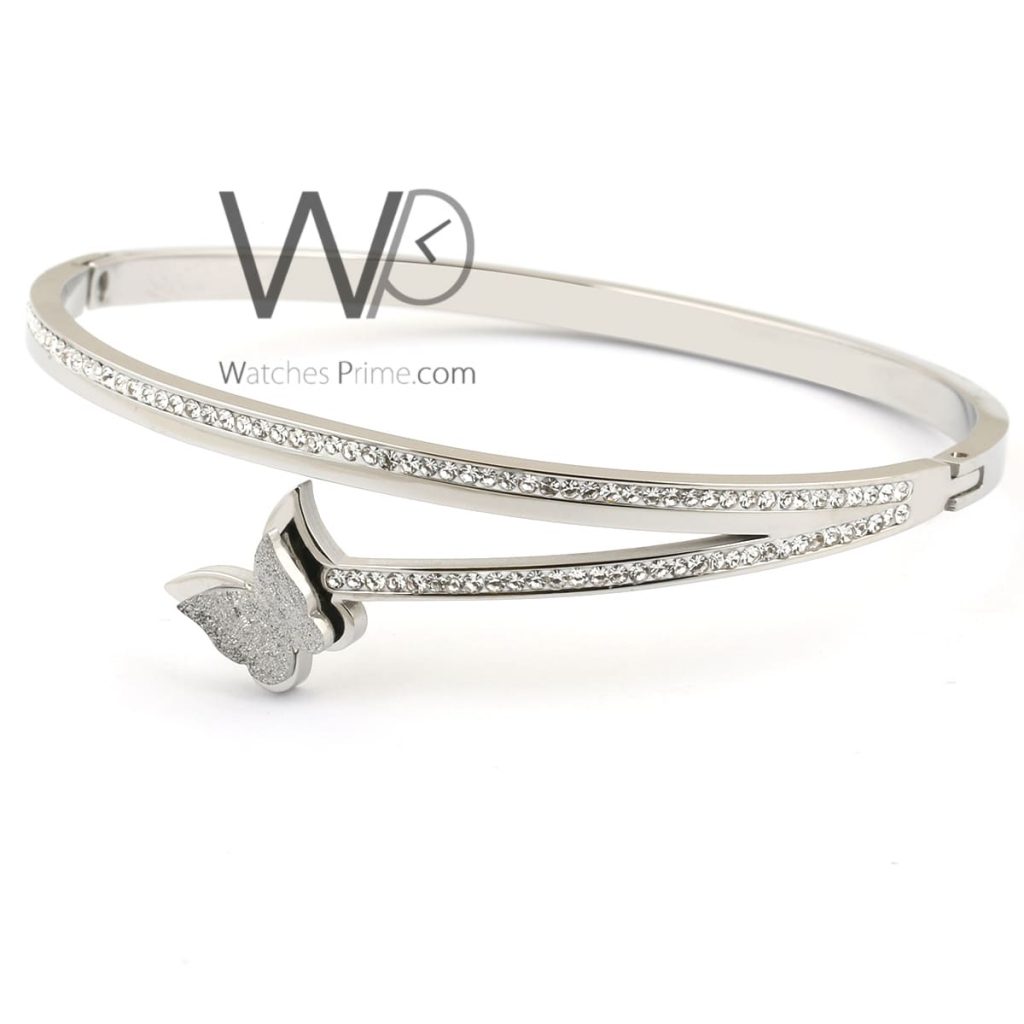 Butterfly metal silver women bracelet | Watches Prime