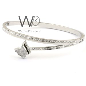 Butterfly metal silver women bracelet