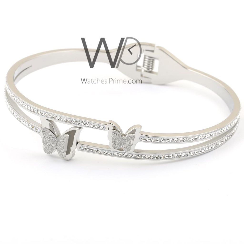 Butterflies metal silver women bracelet | Watches Prime