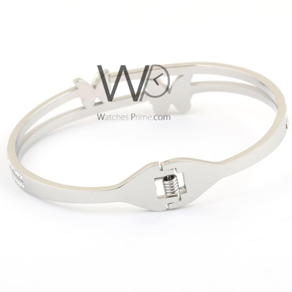 Butterflies metal silver women bracelet | Watches Prime