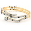 Snake women bracelet gold stainless steel | Watches Prime