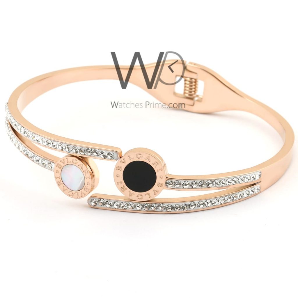 Bvlgari women's metal bracelet rose gold | Watches Prime