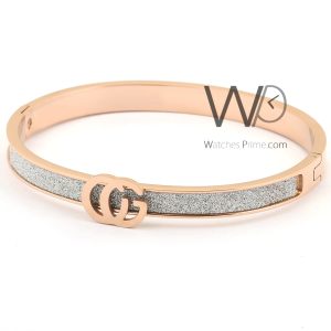 Gucci gg rose gold metal women bracelet