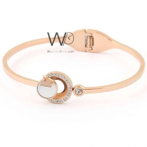 Butterfly rose gold metal women bracelet
