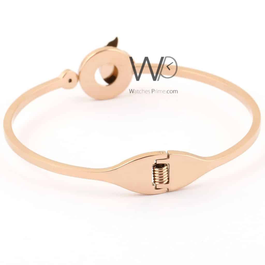 Butterfly rose gold metal women bracelet | Watches Prime