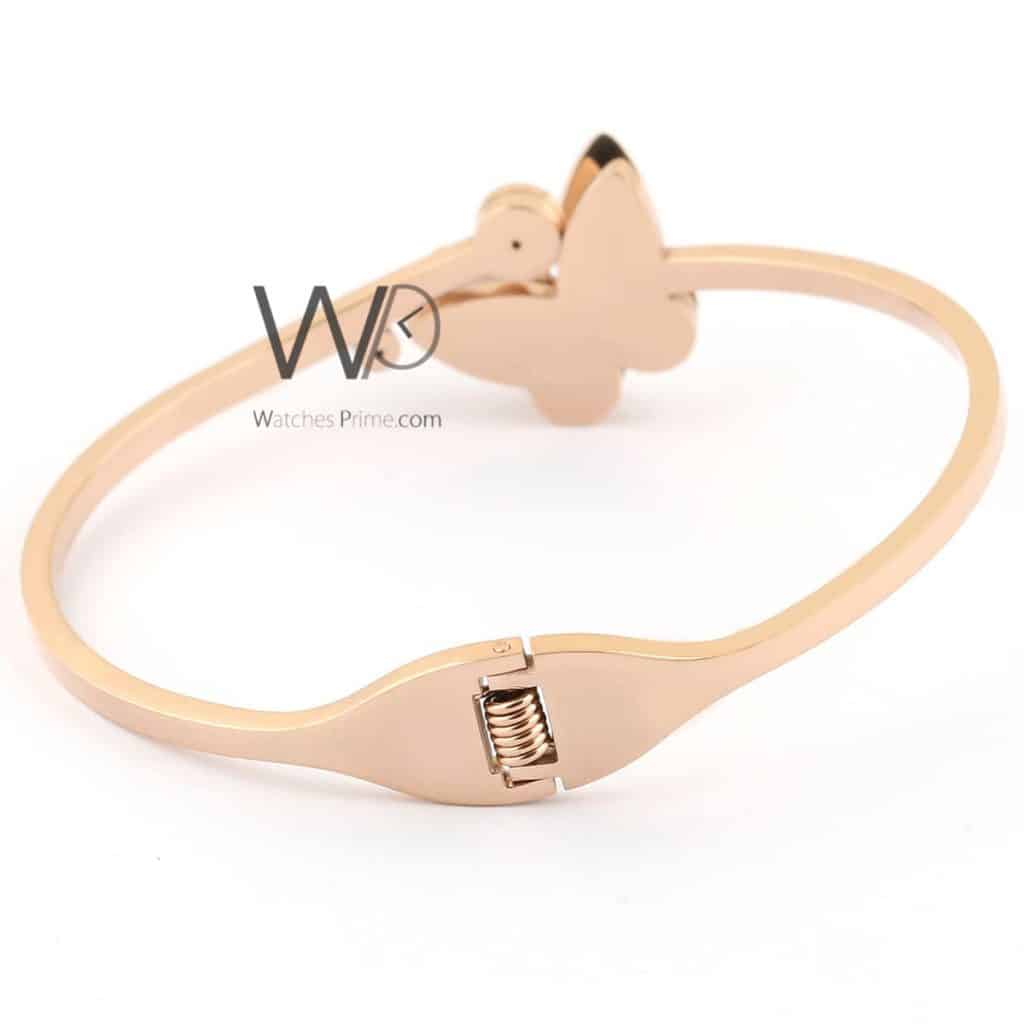 Butterfly women bracelet metal rose gold | Watches Prime
