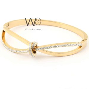 Knot women bracelet gold stainless steel