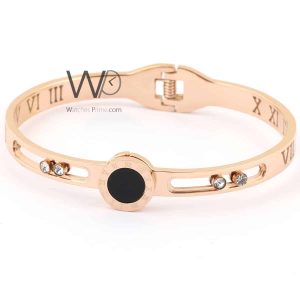 Latin numbers women's bracelet rose gold metal