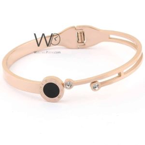 Women bracelet with diamonds rose gold metal | Watches Prime