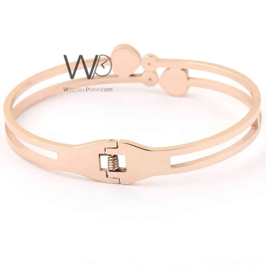 Hearts rose gold metal women bracelet | Watches Prime