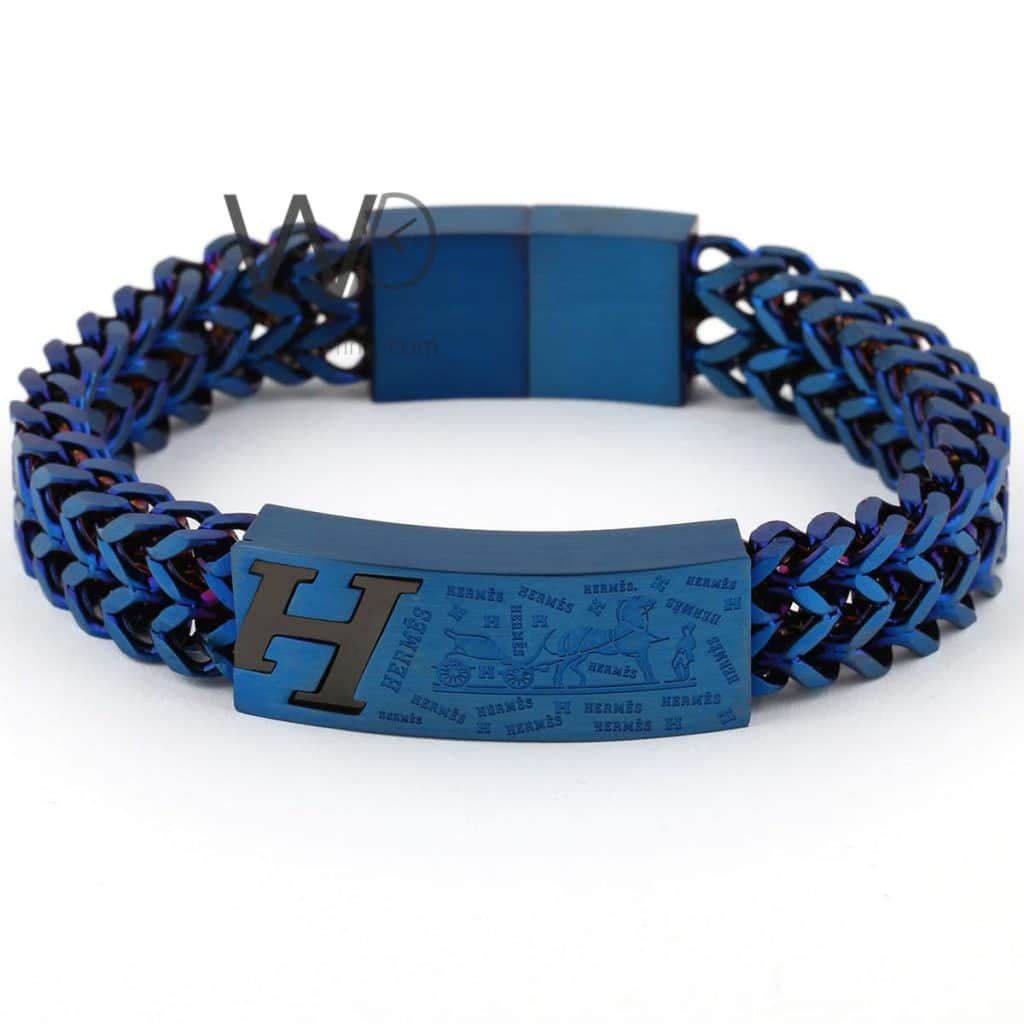 Hermes metal blue men's bracelet | Watches Prime