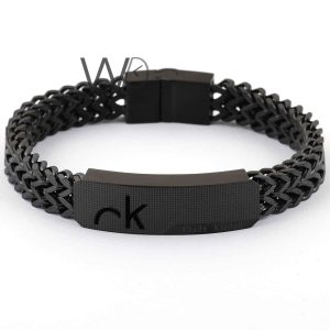 Calvin klein ck black metal men's bracelet