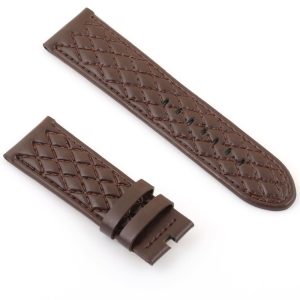 Tag heuer leather brown watch strap