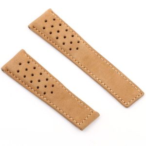 Tag heuer brown leather watch band
