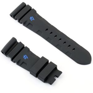 Panerai luminor rubber black watch strap