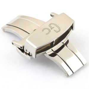 Gc stainless steel silver watch buckle
