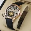 PATEK PHILIPPE BLACK WATCH LEATHER BLACK BELT| Watches Prime