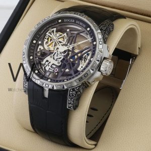 Roger dubuis men's watch with white dial