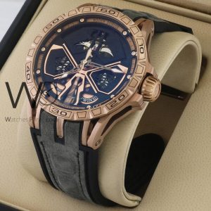 Roger dubuis men's watch gray rubber strap