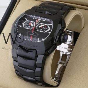 Tonino lamborghini watch black metal belt