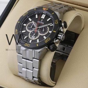 Festina men's chronograph, black dial